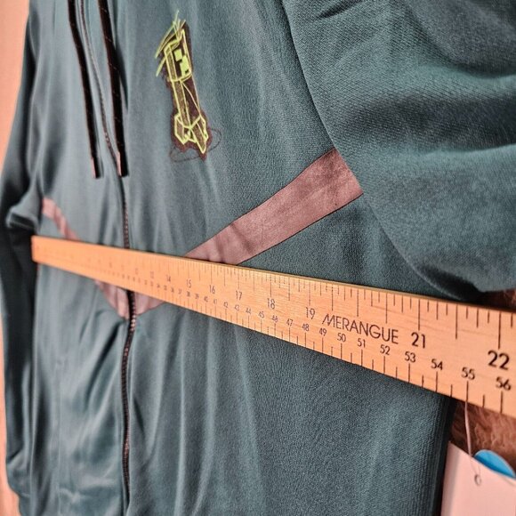 NWT Point Zero x Minecraft Hoodie Green Long Sleeve Full Zip Sweatshirt Men's M - Picture 3 of 13